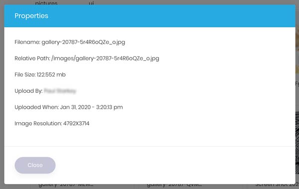 Image Settings screenshot